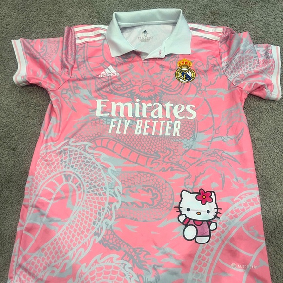 Hello kitty emirates fly better adidas jersey - Picture 1 of 2